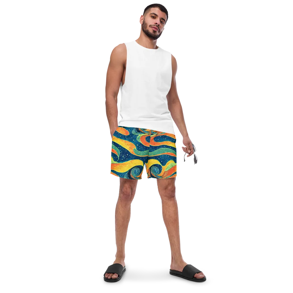 Celestial Harmony on Swim Trunks — Front