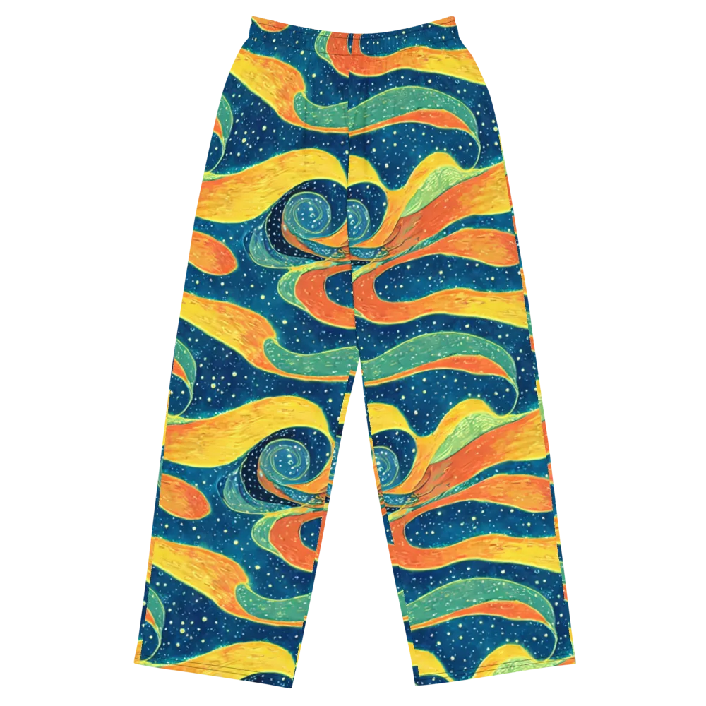 Celestial Harmony on Wide-Leg Pants — Front