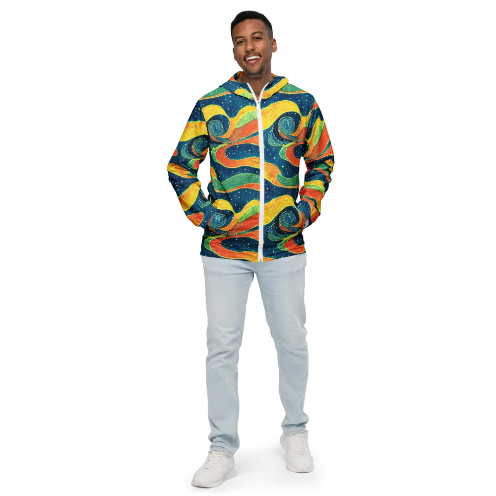 Celestial Harmony on Men's Windbreaker — Front