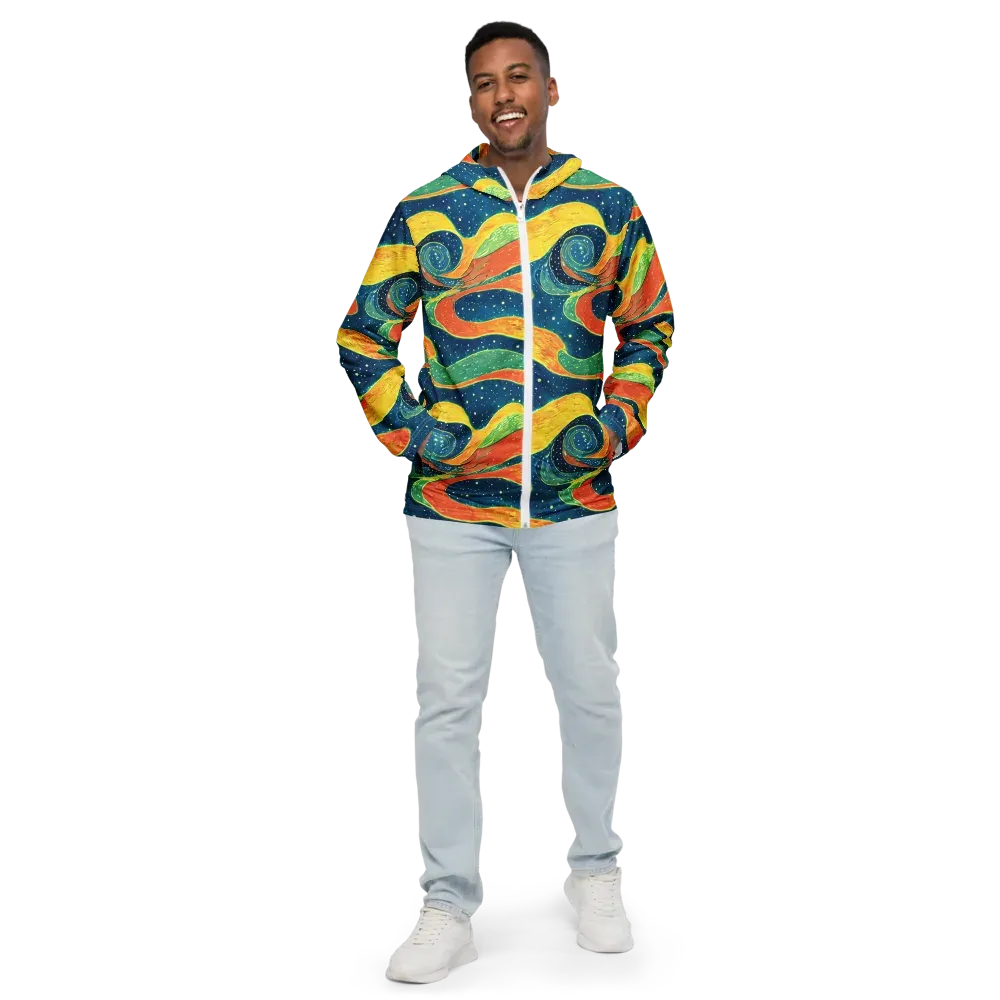 Celestial Harmony on Men's Windbreaker — Front