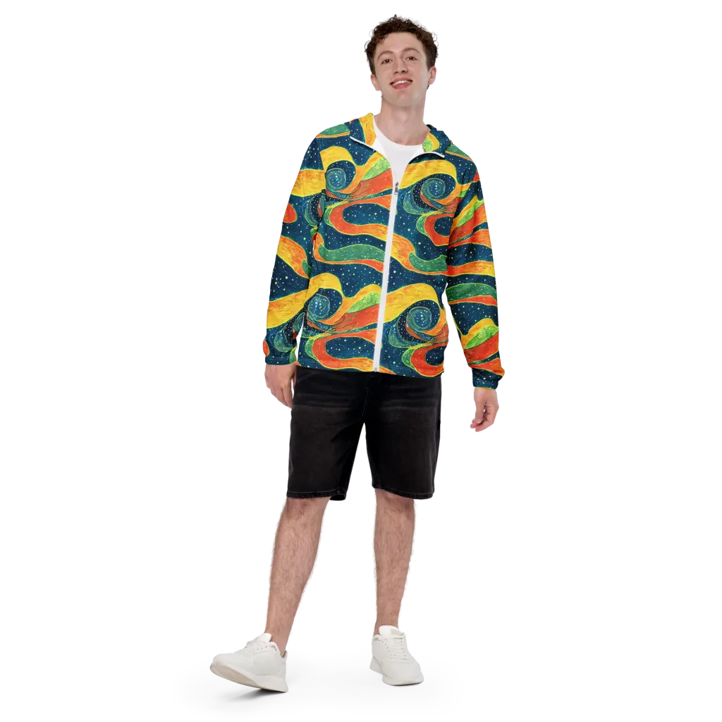 Celestial Harmony on Men's Windbreaker — Front