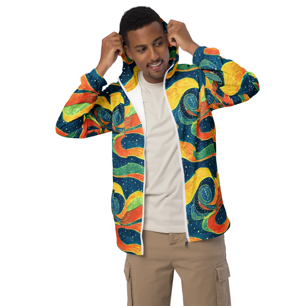 Celestial Harmony on Men's Windbreaker — Front