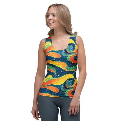 Celestial Harmony on a Women's Tank Top
