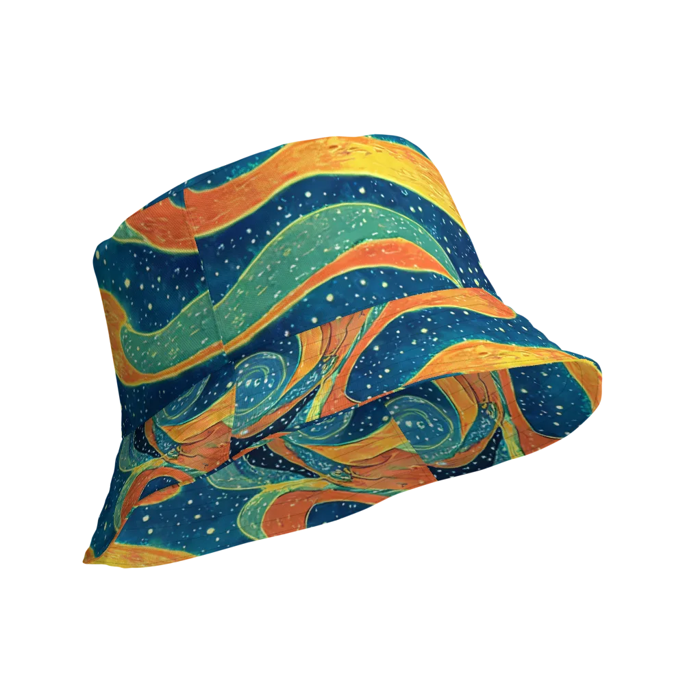 Celestial Harmony on Reversible Bucket Hat — Product details Outside