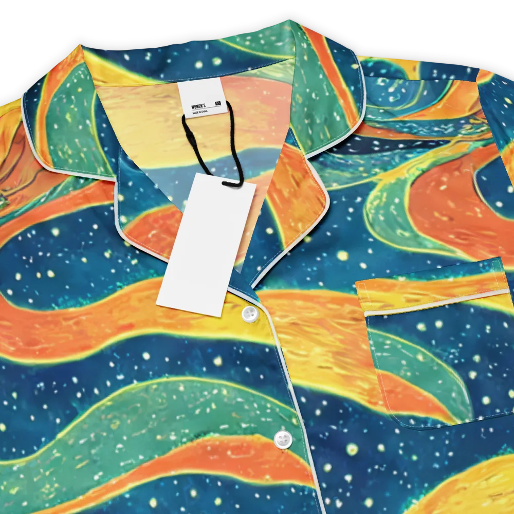 Celestial Harmony on Women's Short Sleeve Pajama Top — Product details