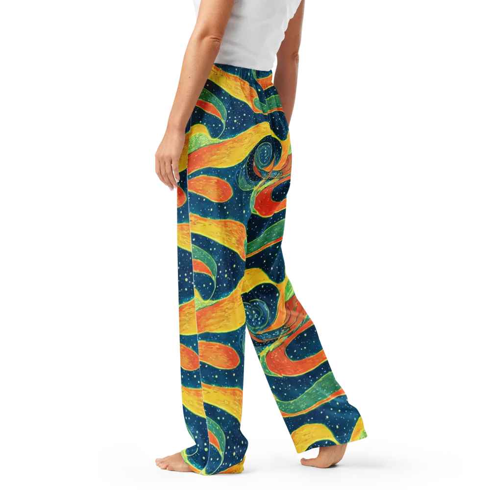 Celestial Harmony on Women's Pajama Pants — Left