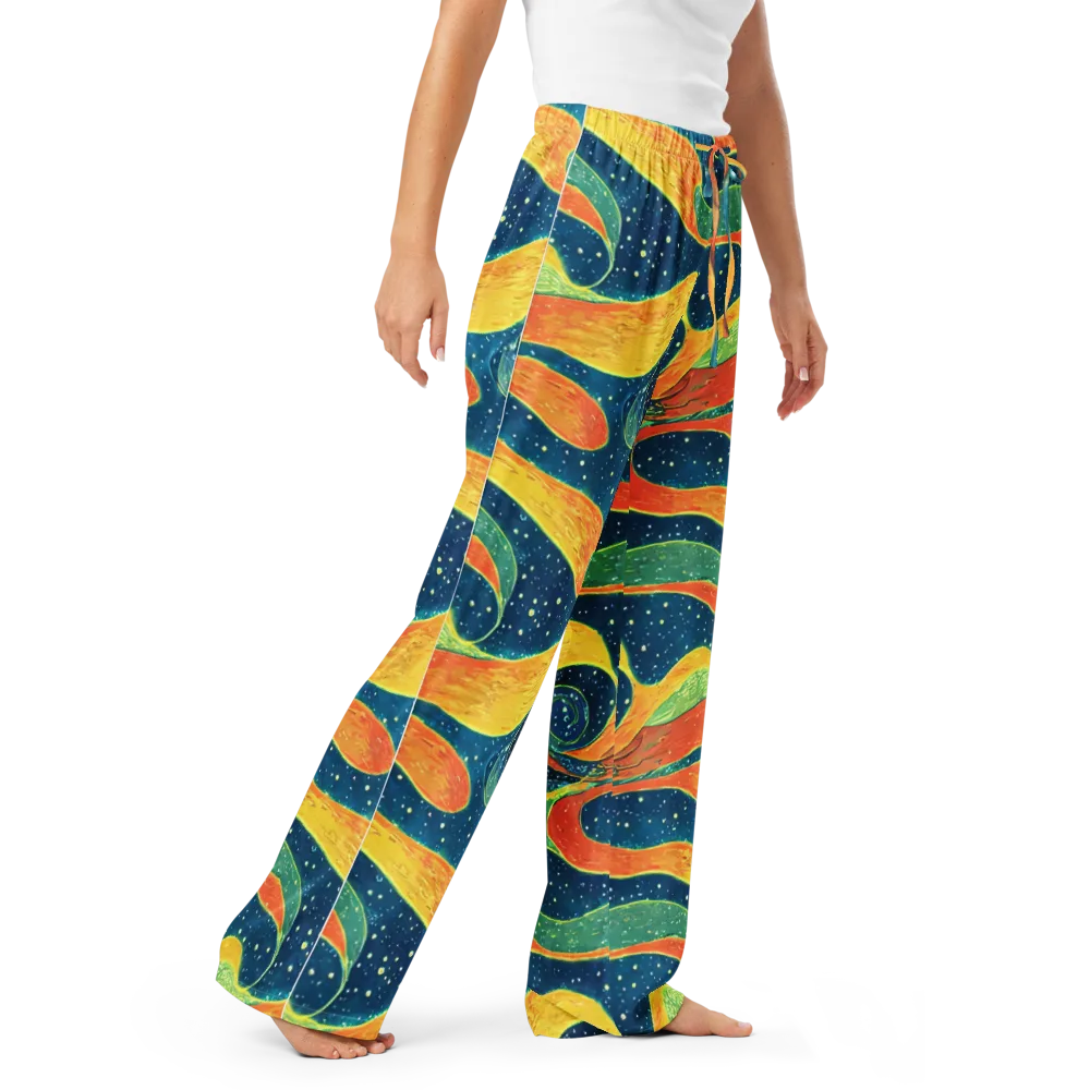 Celestial Harmony on Women's Pajama Pants — Right Front