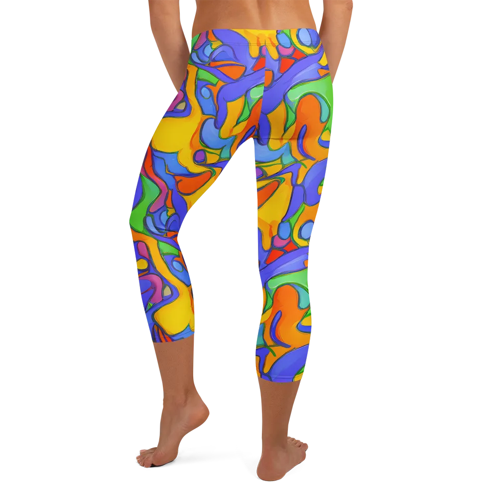 Joffe Swirl on Capri Leggings — Back