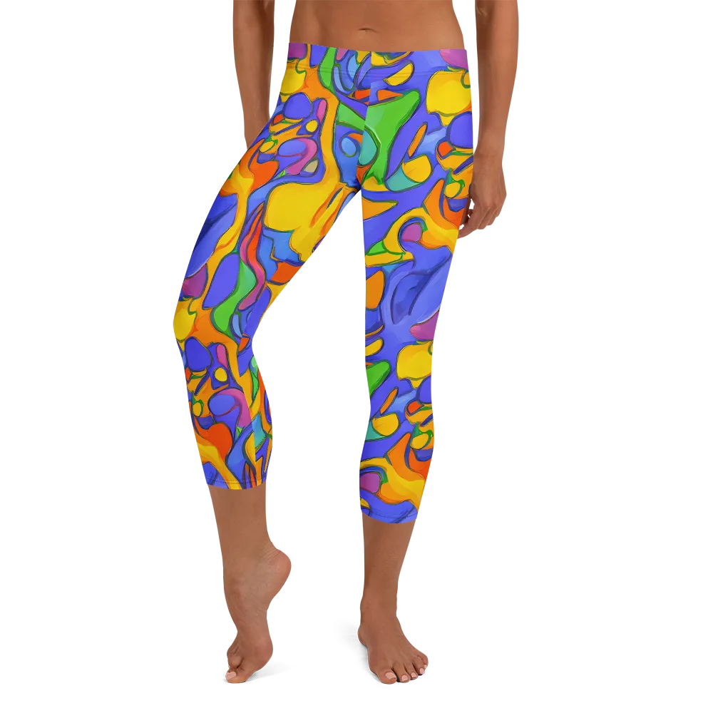 Joffe Swirl on Capri Leggings — Front