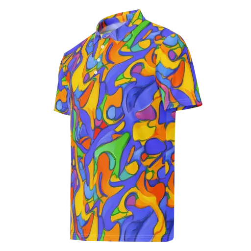 Joffe Swirl on a Men's Slim Fit Polo Shirt