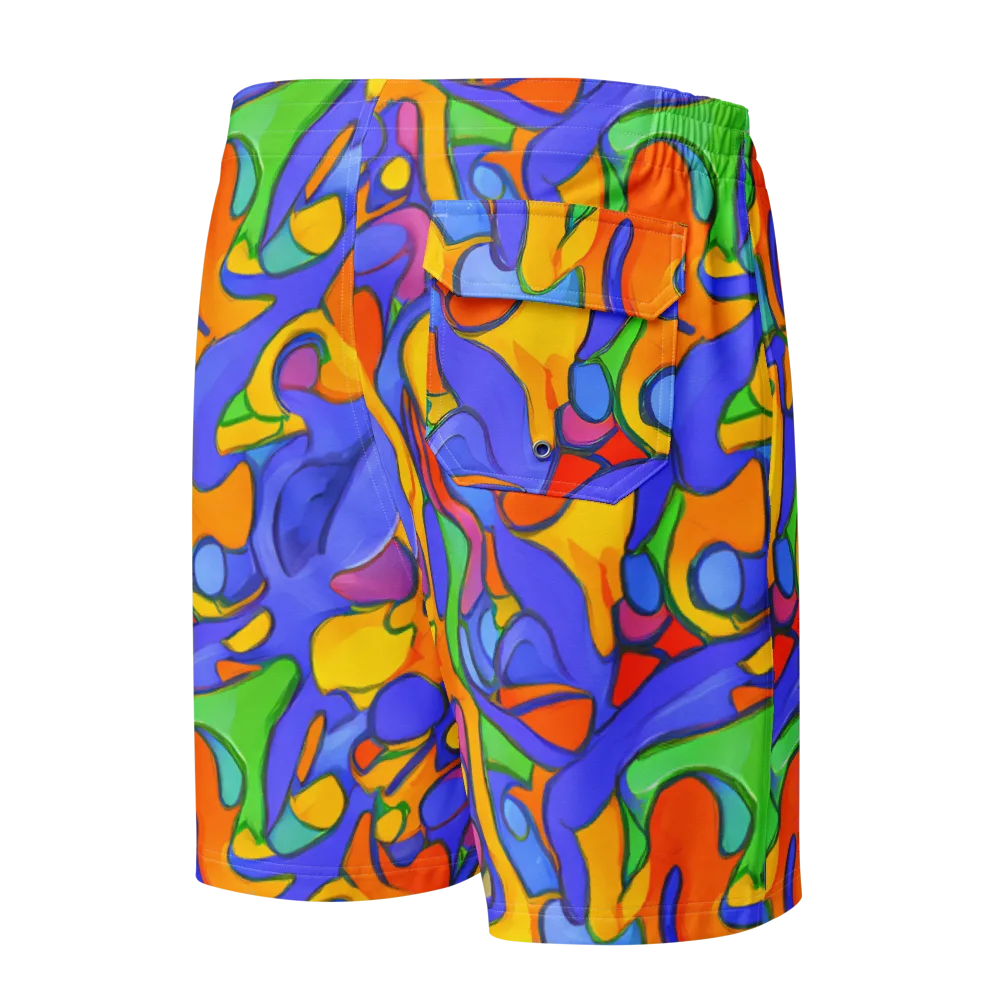 Joffe Swirl on Men's Board Shorts — Back