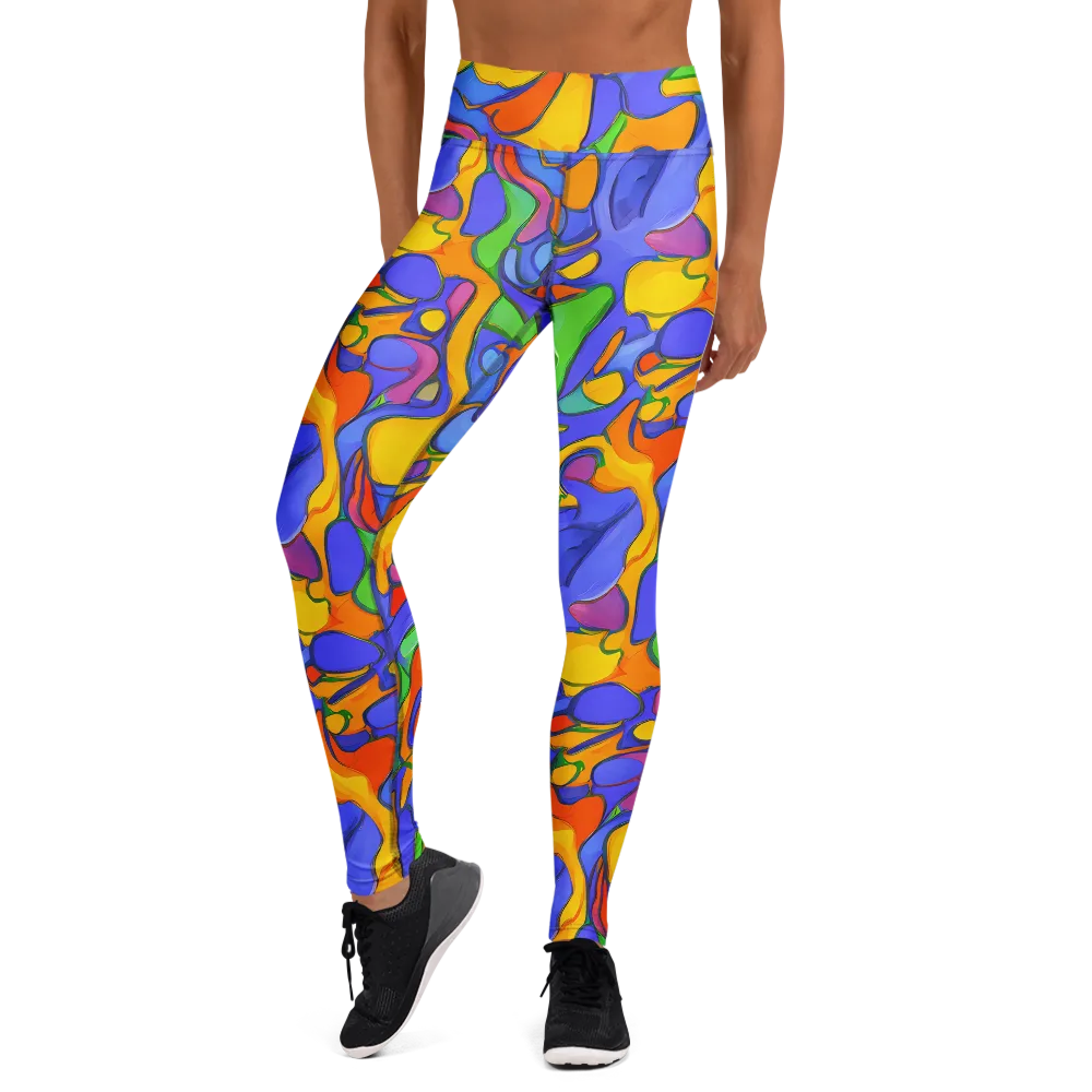 Joffe Swirl on Yoga Leggings — Front