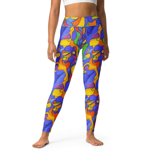 Joffe Swirl on a Yoga Leggings