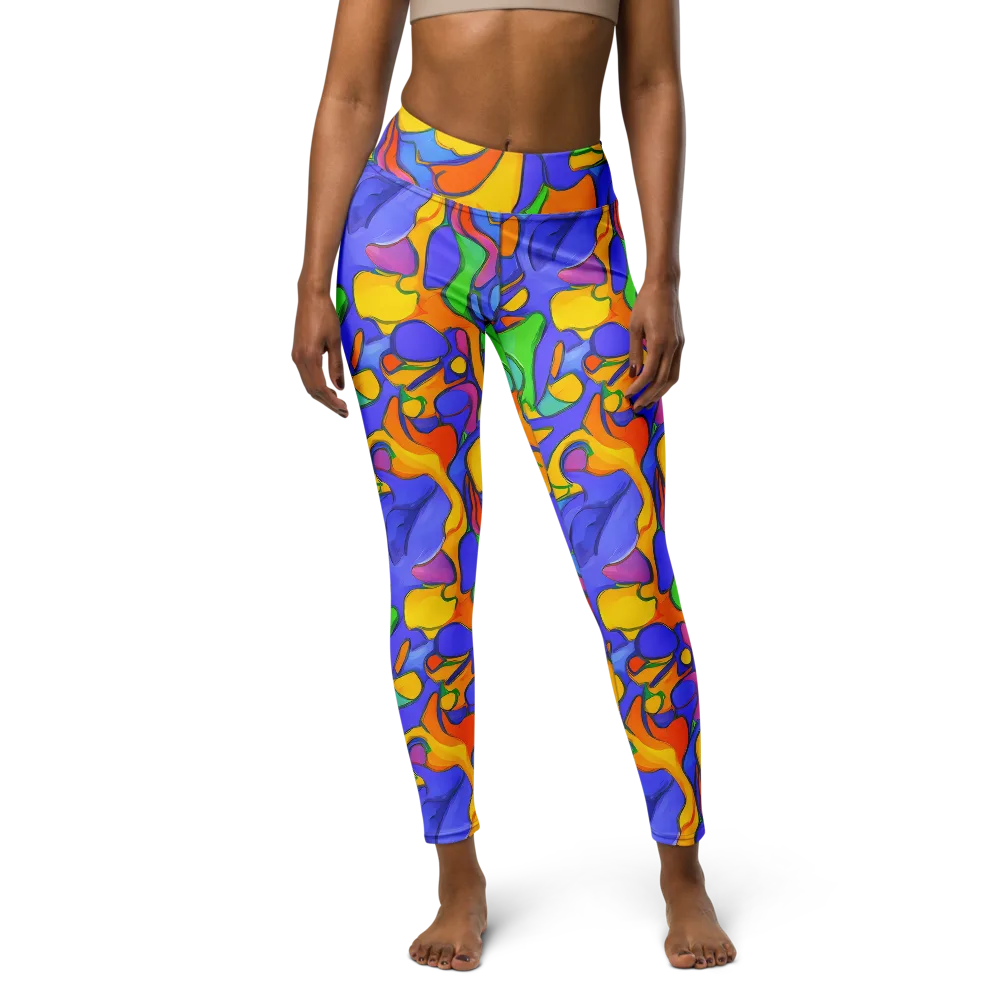 Joffe Swirl on Yoga Leggings — Front