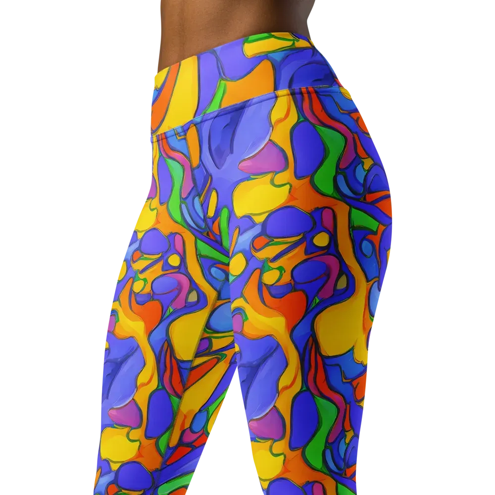 Joffe Swirl on Yoga Leggings — Left Front