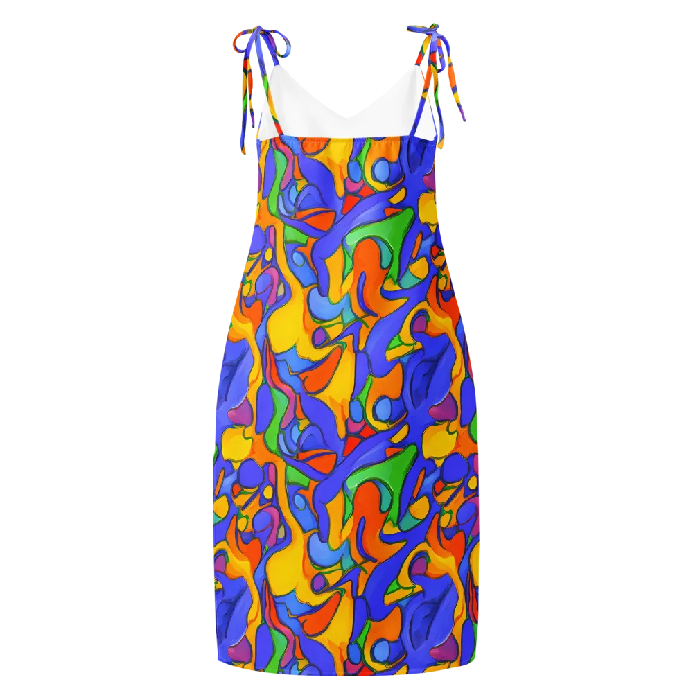 Joffe Swirl on Slip Dress — Back