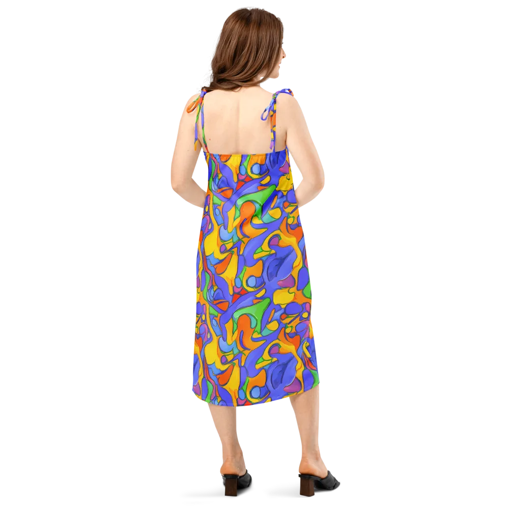 Joffe Swirl on Slip Dress — Back