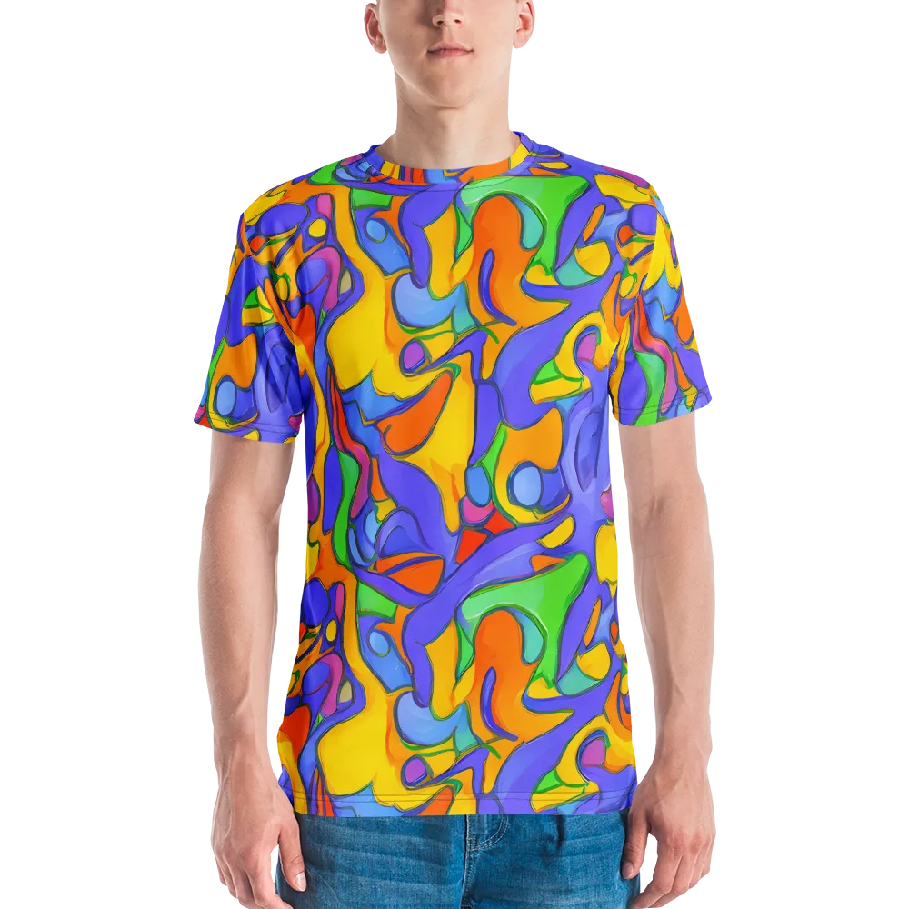 Joffe Swirl on Men's Crew Neck T-Shirt — Front