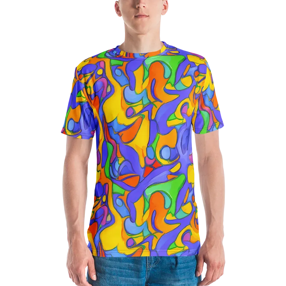 Joffe Swirl on Men's Crew Neck T-Shirt — Front