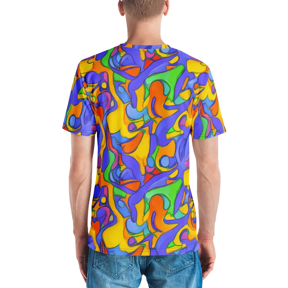 Joffe Swirl on Men's Crew Neck T-Shirt — Back