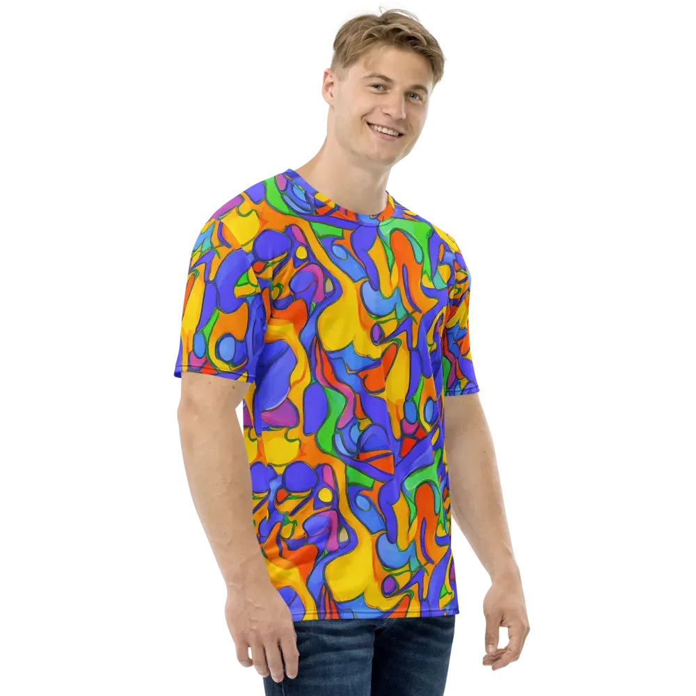 Joffe Swirl on Men's Crew Neck T-Shirt — Right