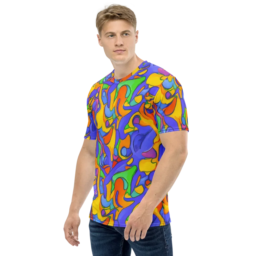 Joffe Swirl on Men's Crew Neck T-Shirt — Left