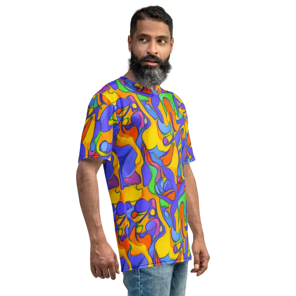 Joffe Swirl on Men's Crew Neck T-Shirt — Right