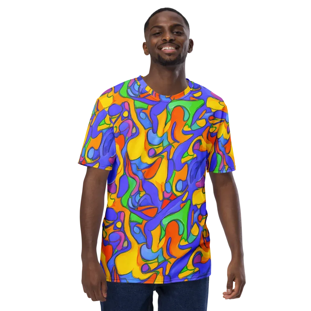 Joffe Swirl on Men's Crew Neck T-Shirt — Front