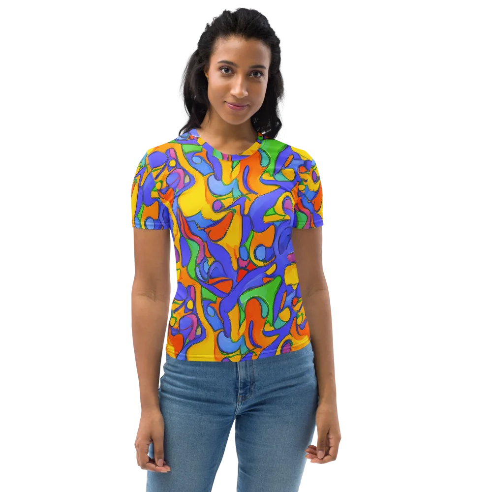 Joffe Swirl on Women's Crew Neck T-Shirt — Front