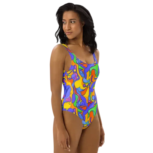 Joffe Swirl on a One-Piece Swimsuit