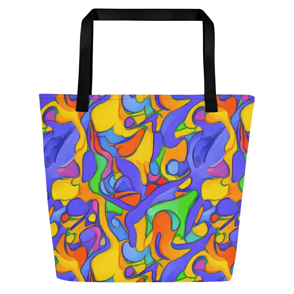 Joffe Swirl on Large Tote Bag W/ Pocket — Front
