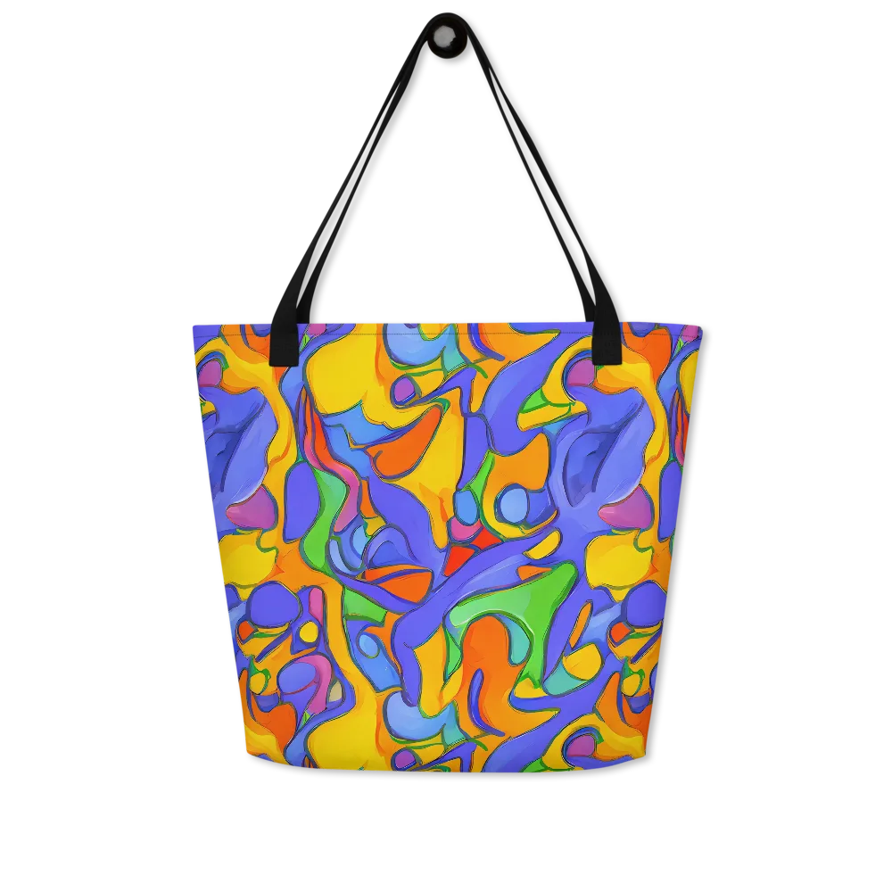 Joffe Swirl on Large Tote Bag W/ Pocket — Front