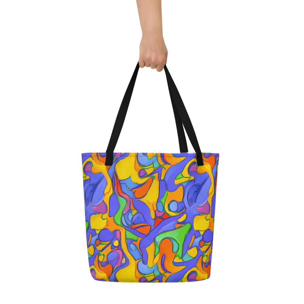 Joffe Swirl on Large Tote Bag W/ Pocket — Front