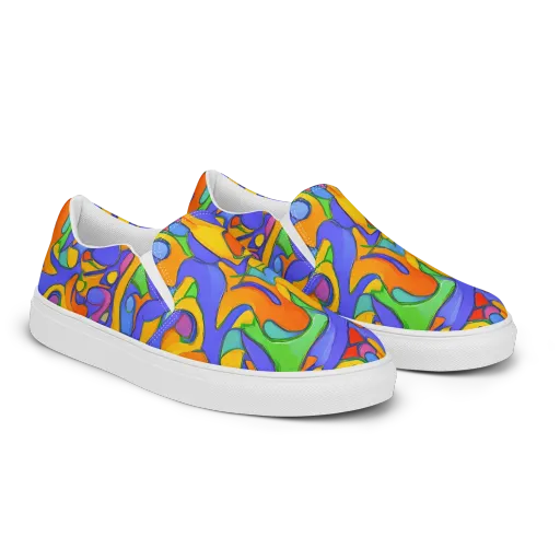 Joffe Swirl on a Women's Slip-On Canvas Shoes