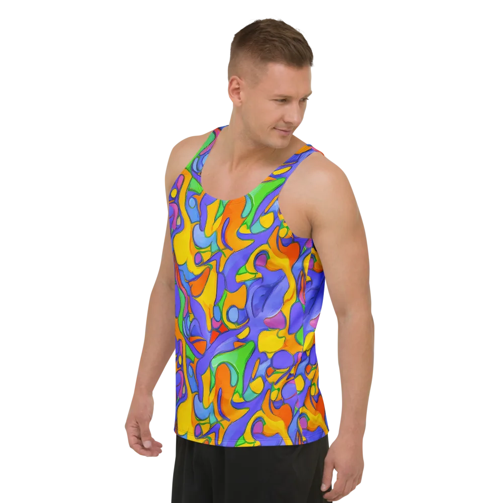 Joffe Swirl on Men's Tank Top — Left Front