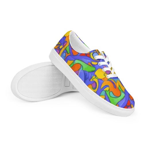 Joffe Swirl on a Men's Lace-Up Canvas Shoes