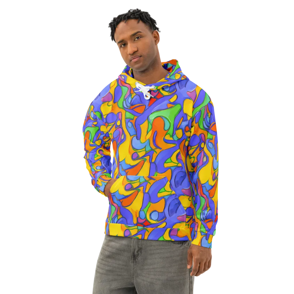 Joffe Swirl on Cotton Hoodie — Left Front