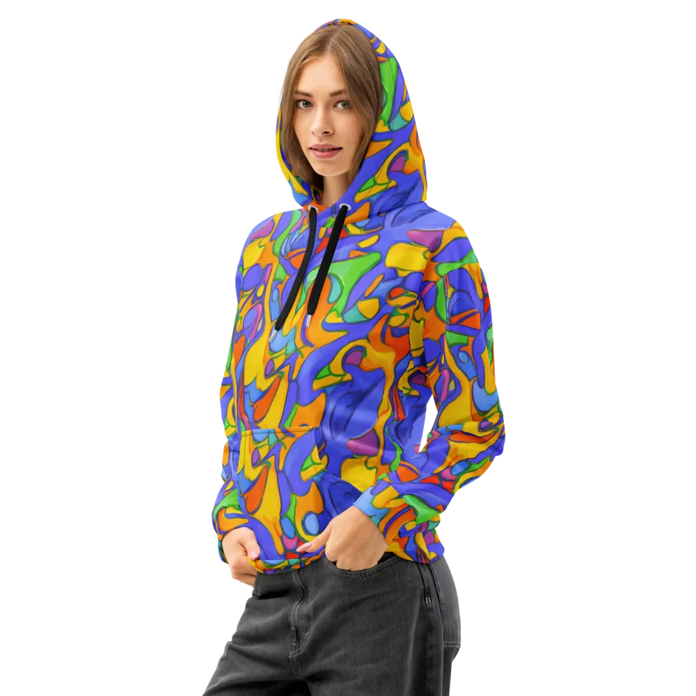 Joffe Swirl on Cotton Hoodie — Left Front