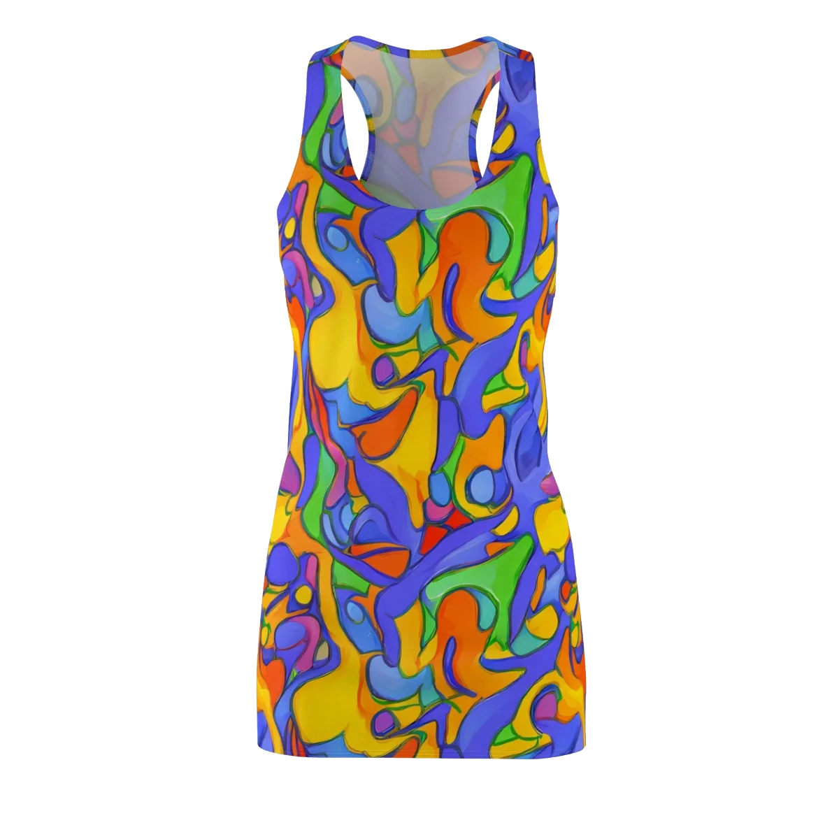 Joffe Swirl on Racerback Dress — Front
