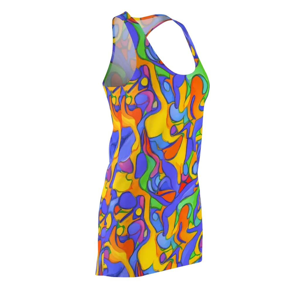 Joffe Swirl on Racerback Dress — Front Side
