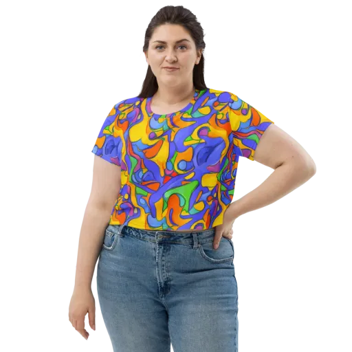 Joffe Swirl on a Crop Tee