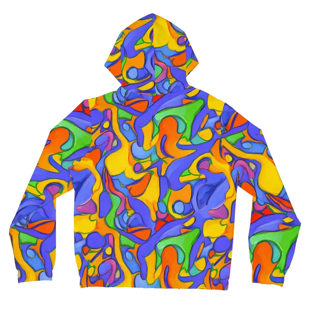 Joffe Swirl on Women's Full-Zip Hoodie — Back