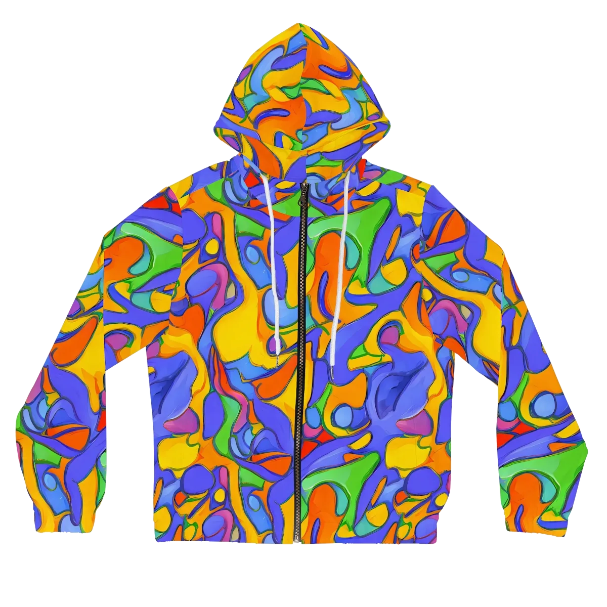 Joffe Swirl on Women's Full-Zip Hoodie — Front