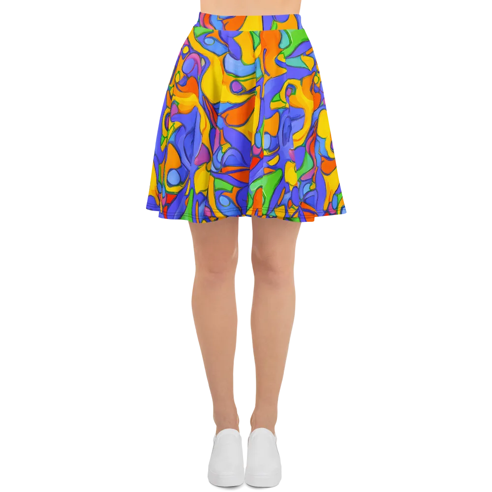 Joffe Swirl on Skater Skirt — Front