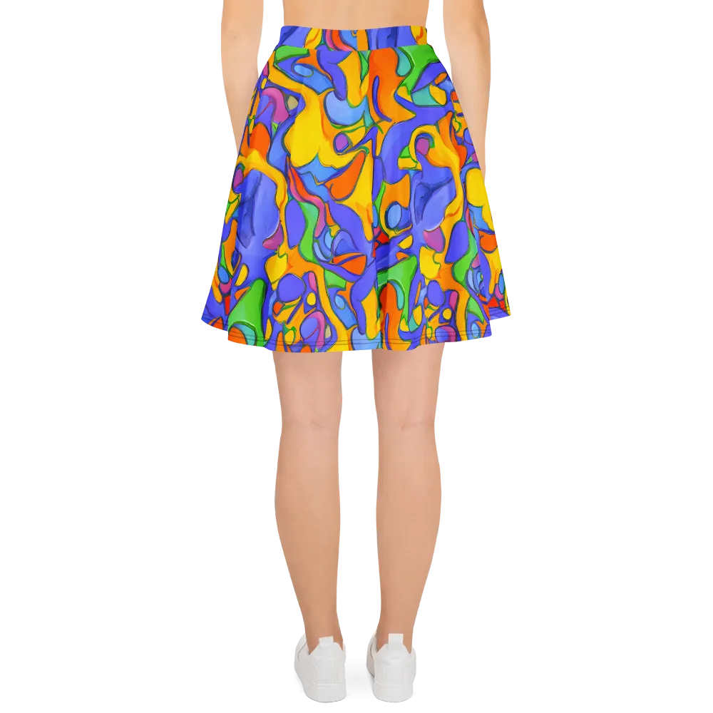 Joffe Swirl on Skater Skirt — Back