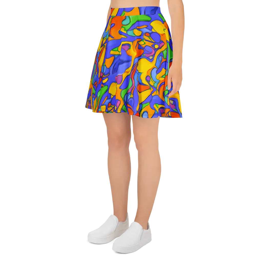 Joffe Swirl on Skater Skirt — Left