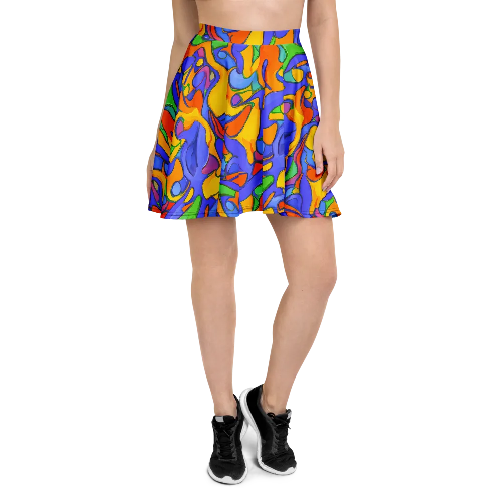 Joffe Swirl on Skater Skirt — Front