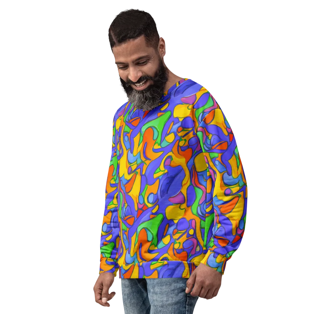 Joffe Swirl on Sweatshirt — Left Front