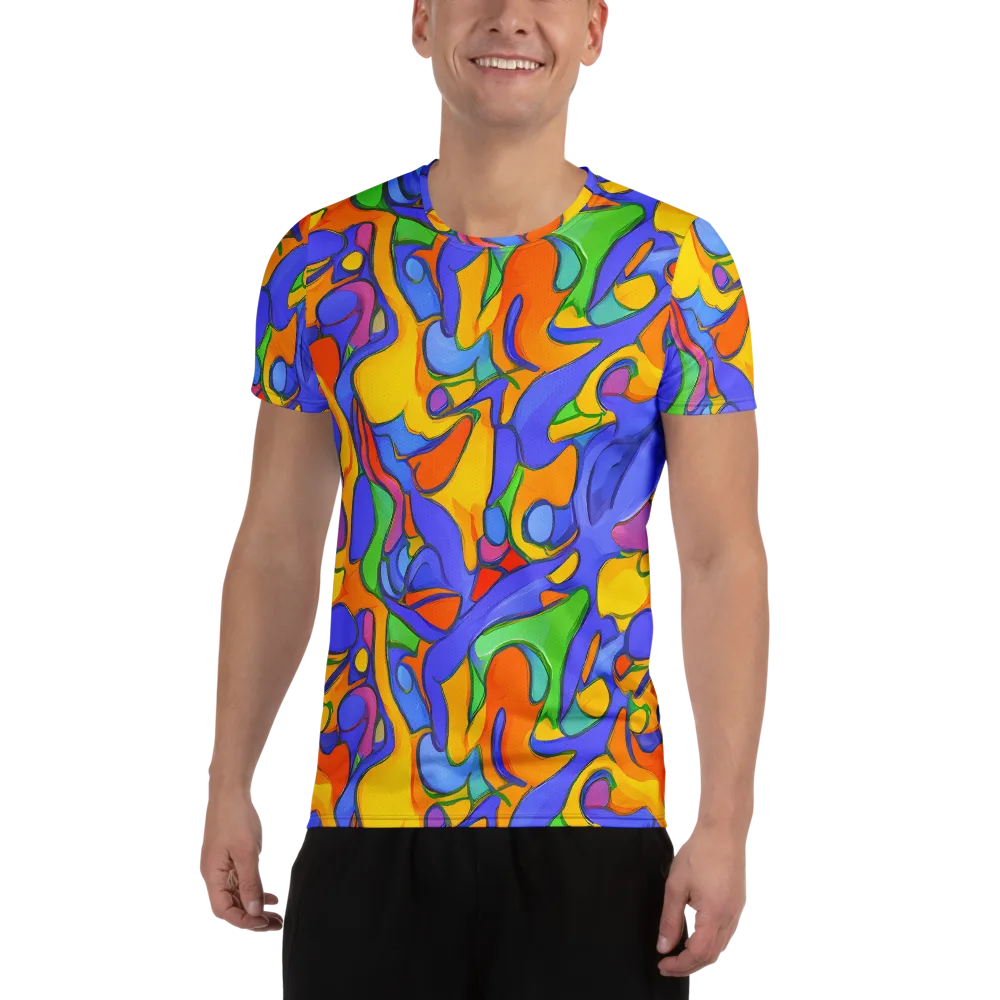 Joffe Swirl on Men's Athletic T-Shirt — Front