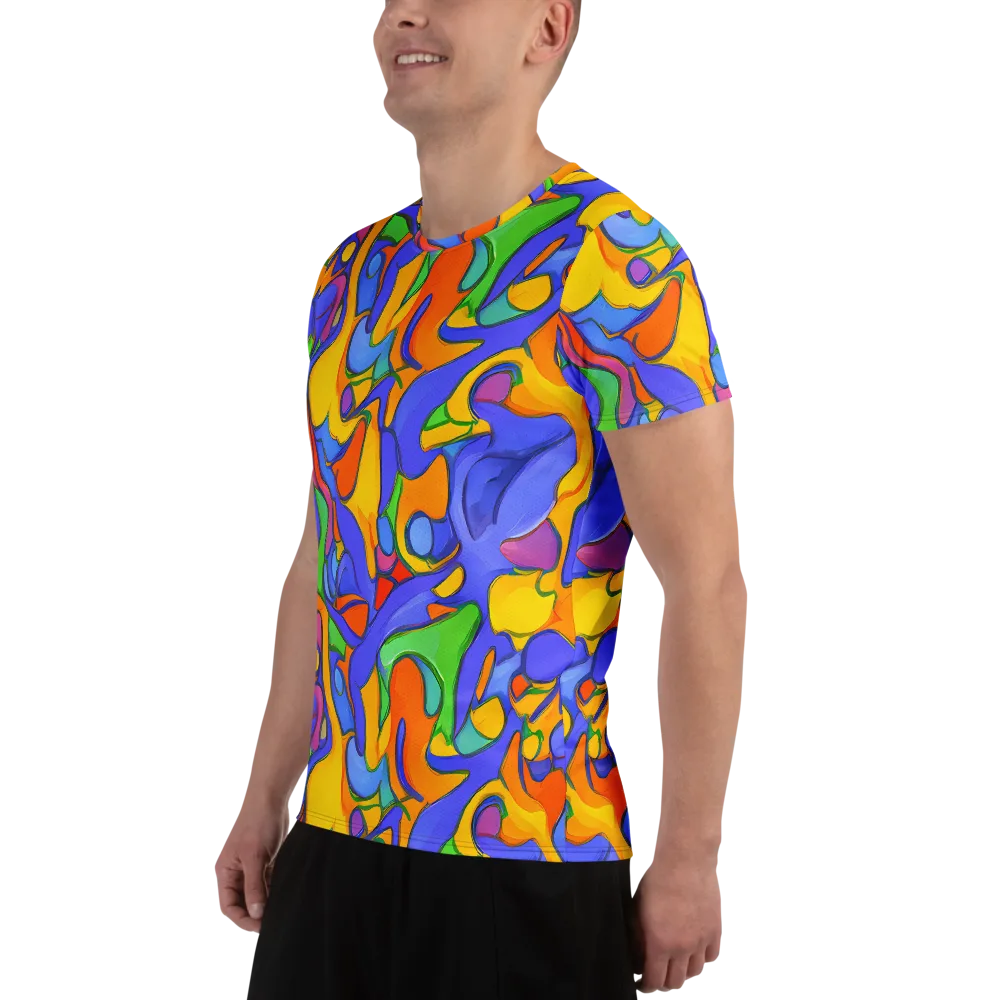 Joffe Swirl on Men's Athletic T-Shirt — Left